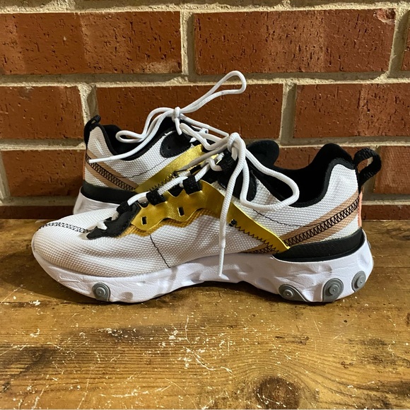 Nike React Element 55 Gold Ranger Womens size 7 - Picture 8 of 11
